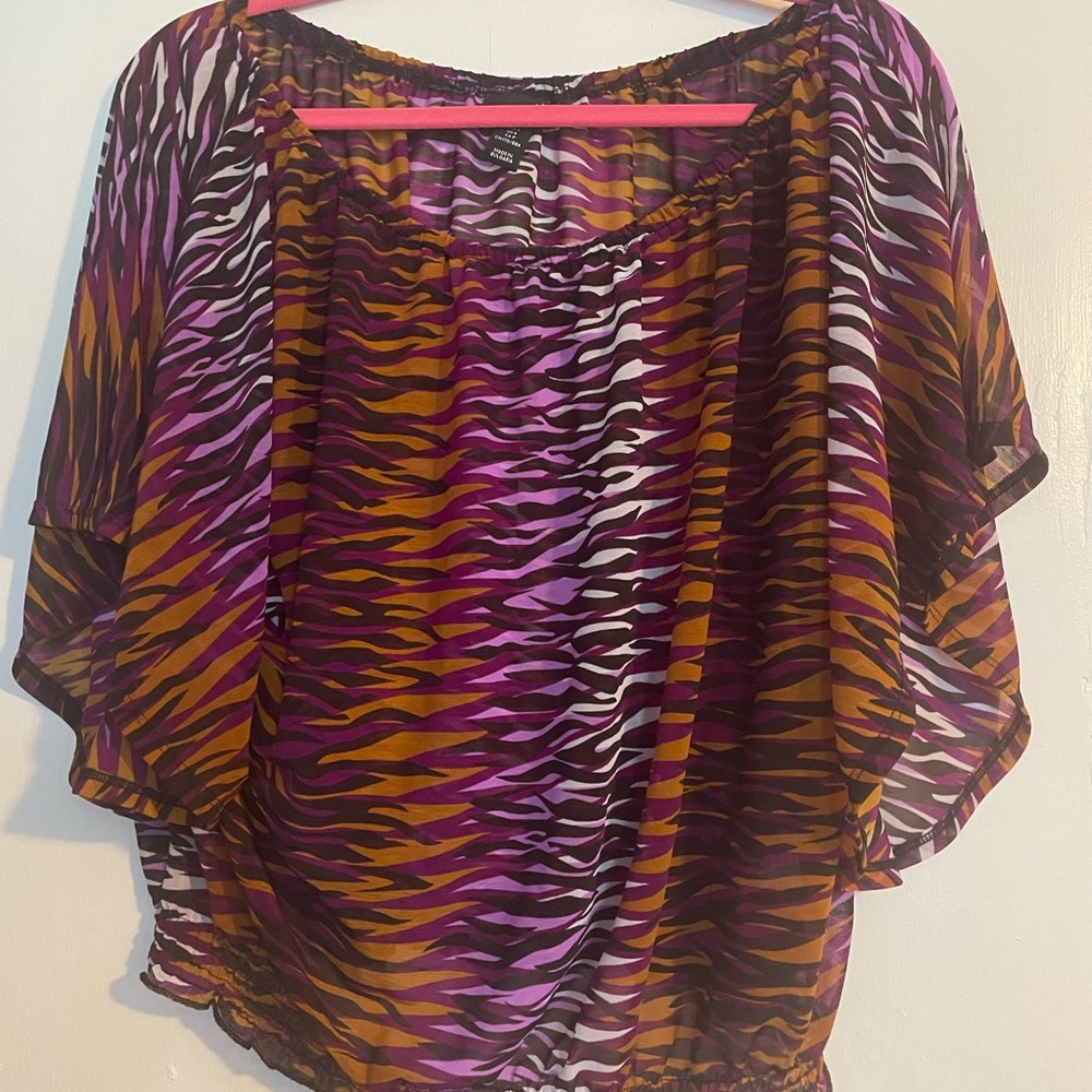 Purple Zebra blouse